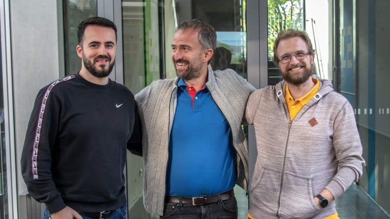 Jan Veira, Deryk Hopley and Kledjon Alushani are standing together as a strong team