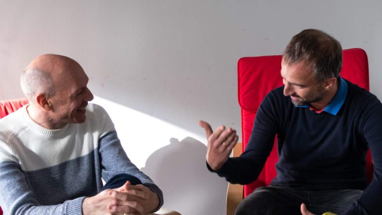 Jan Veira and Gernot Schloegl in a great discussion about our learning approach